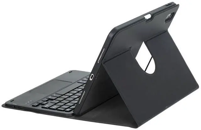 Alt view image 6 of 7 - 360° Rotating Keyboard Case for Xiaomi Redmi Pad 2 11 Inch 2025, Detachable Rechargeable English Keyboard with Trackpad, Built-in Pencil Holder, Horizontal & Vertical Stand Folio Cover,Black