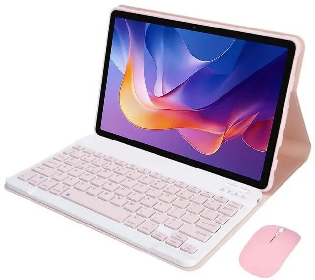 Main image of Detachable Rechargeable Stand Keyboard Case with English Keyboard & Mouse for 11 Inch Xiaomi Redmi Pad 2 2025, Pink