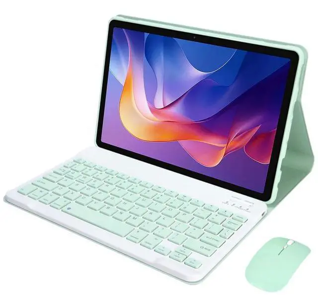 Main image of Detachable Rechargeable Stand Keyboard Case with English Keyboard & Mouse for 11 Inch Xiaomi Redmi Pad 2 2025, Mint