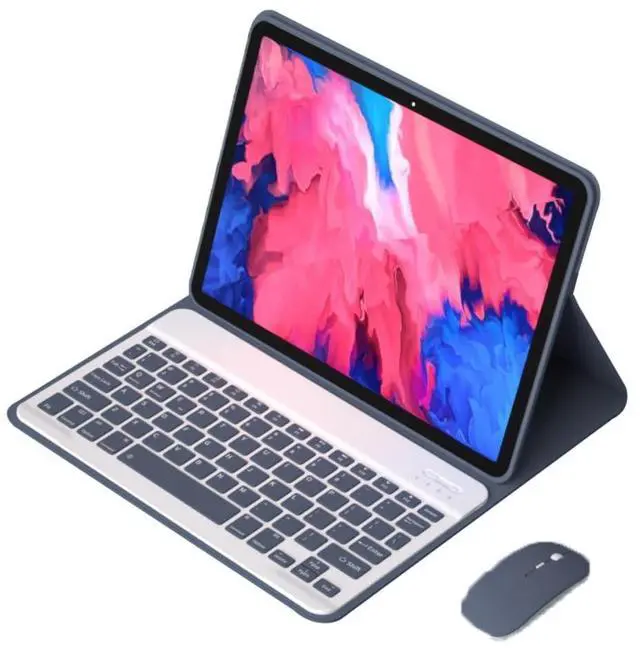 Main image of Ultra-Slim Detachable Bluetooth Keyboard & Mouse Combo Stand Case, US Layout Protective Cover for 11 Inch 2023 Tablet SELavender Gray
