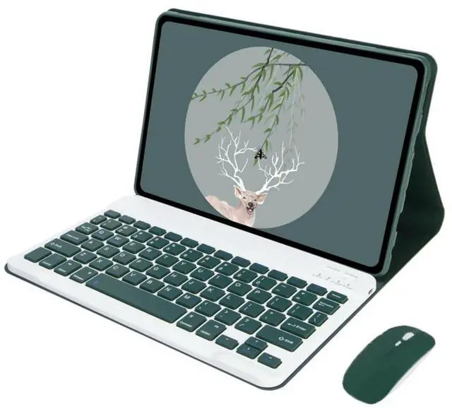 Main image of Detachable Bluetooth Wireless English Layout Keyboard & Mouse Combo Tablet Case for Xiaomi Pad 6 / Mi Pad 6 Pro 11 Inch 2023, Green