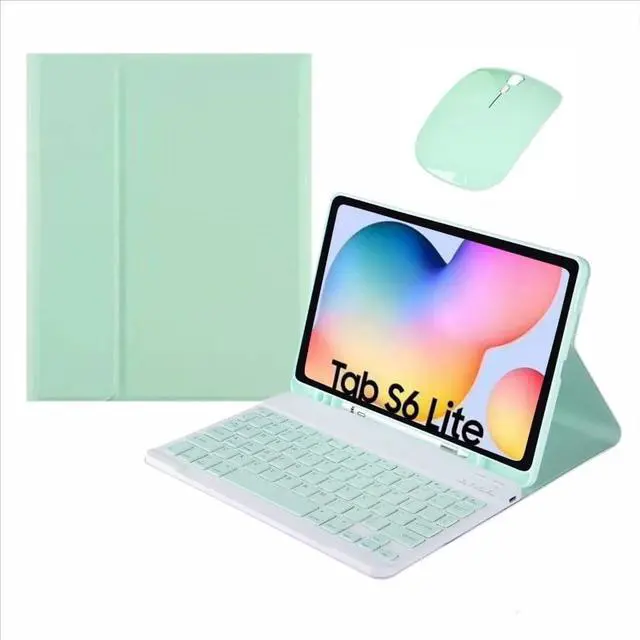 Main image of Detachable Wireless Bluetooth Keyboard & Mouse Combo Case with Pencil Slot & Adjustable Stand for 11-inch Samsung Galaxy Tab A9+ / A9 Plus (SM-X210/SM-X216/SM-X218), Mint