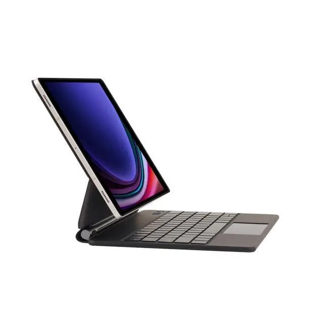 Alt view image 4 of 7 - Magnetic Magic Backlit Keyboard with Multi-Touch Trackpad & Power Indicator Display for 11-inch 2025 Samsung Galaxy Tab S11 (SM-X730/SM-X736B), US English Layout, White