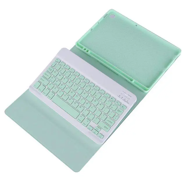 Alt view image 2 of 5 - Detachable Rechargeable Bluetooth English Keyboard Case with Pencil Slot & Adjustable Stand for Samsung Galaxy Tab S11 11 Inch 2025 (SM-X730/X736B)(Misty Blue)