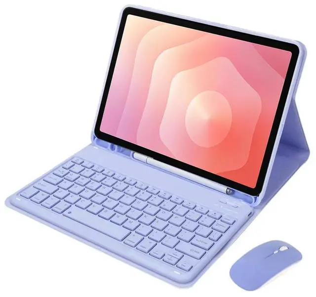 Main image of Detachable Rechargeable Bluetooth English Keyboard Case with Pencil Slot & Adjustable Stand for Samsung Galaxy Tab S11 11 Inch 2025 (SM-X730/X736B) (Purple)