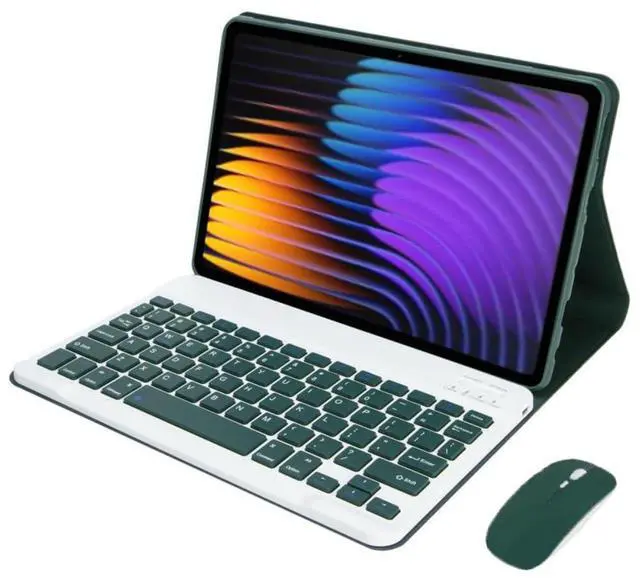 Main image of Keyboard & Mouse Case for Xiaomi Pad 7 / Pad 7 Pro 11.2", Detachable Rechargeable English Keyboard with Stand Cover, Green