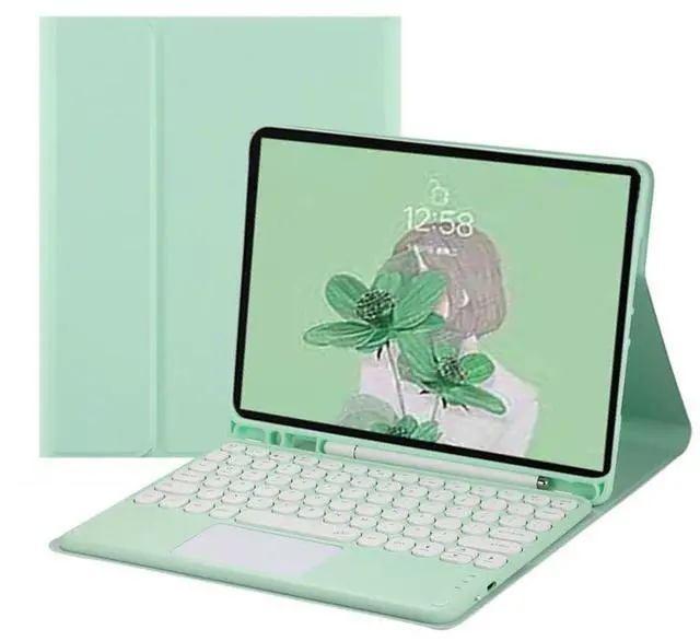 Main image of Trackpad Keyboard Case with Pen Holder for iPad 9.7" 5th/6th Gen 2017/2018, iPad Pro 9.7, iPad Air 2/Air (Mint )