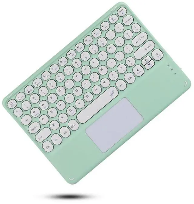 Alt view image 4 of 7 - Trackpad Keyboard Case with Pen Holder for iPad 9.7" 5th/6th Gen 2017/2018, iPad Pro 9.7, iPad Air 2/Air (Mint )
