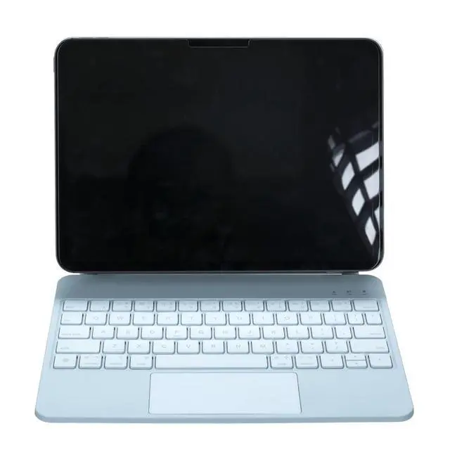 Alt view image 6 of 7 - Magic Backlit Trackpad Keyboard Magnetic Case for iPad A16 2025 / iPad 11 Gen 11" A3355/A3356/A3354, Rechargeable US English Keypad (Blue)
