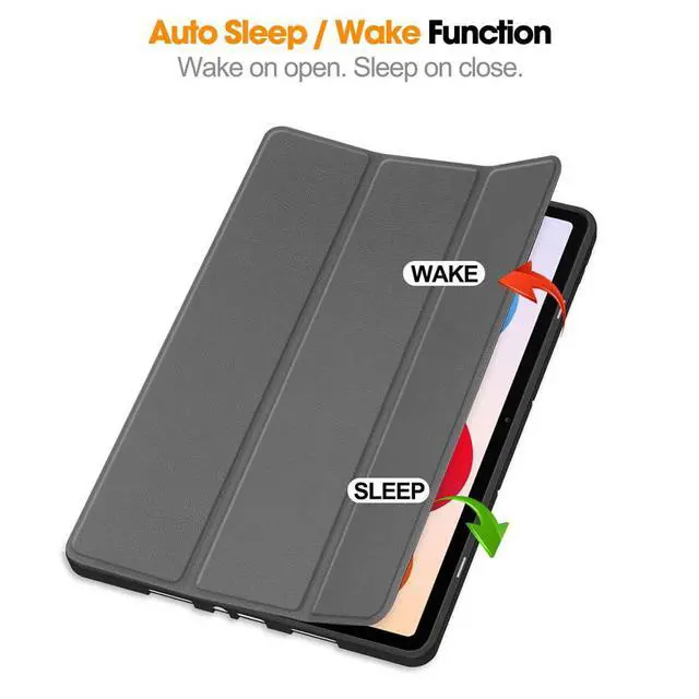 Alt view image 5 of 7 - TPU Soft Protective Case with Pencil Slot, Magnetic Stand & Auto Sleep/Wake Compatible with Xiaomi Redmi Pad 2 Pro 12.1" 2025 (Gray)