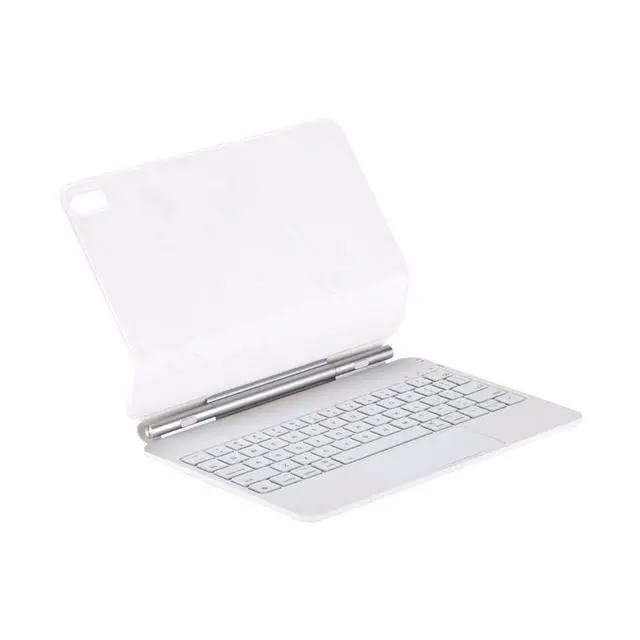 Alt view image 3 of 7 - Magic Backlit Trackpad Keyboard Magnetic Case for iPad A16 2025 / iPad 11 Gen 11" A3355/A3356/A3354, Rechargeable US English Keypad(White)