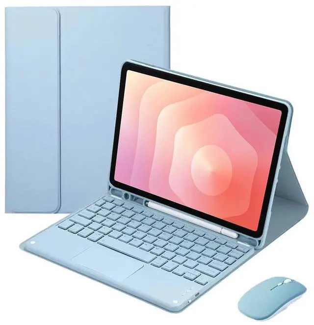 Main image of Detachable Bluetooth Keyboard Case with Trackpad and S Pen Holder for Samsung Galaxy Tab S11 11" SM-X730/SM-X736B (Misty Blue)
