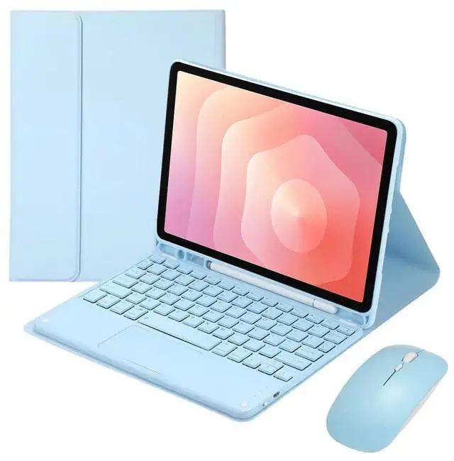 Main image of Detachable Bluetooth Keyboard Case with Trackpad and S Pen Holder for Samsung Galaxy Tab S11 11" SM-X730/SM-X736B (Sky Blue)