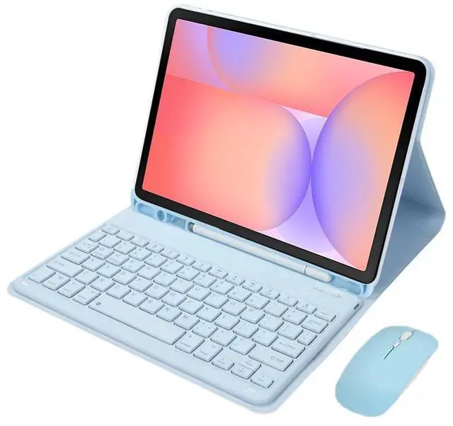 Main image of Detachable Rechargeable Bluetooth Keyboard Case with Trackpad & S Pen Slot for Samsung Galaxy Tab S10 Lite 10.9" 2025 (SM-X400/X406B) (Sky Blue)