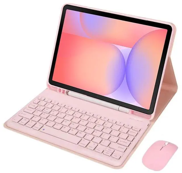 Main image of Detachable Rechargeable Bluetooth Keyboard Case with Trackpad & S Pen Slot for Samsung Galaxy Tab S10 Lite 10.9" 2025 (SM-X400/X406B) (Pink)