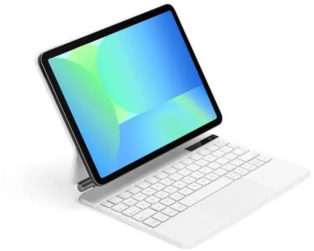 Main image of Magnetic Detachable Backlit Keyboard Case with Multi-Touch Trackpad & Power Display for Samsung Galaxy Tab S10 FE 10.9" 2025 (SM-X520/SM-X526B), US English Layout(White)