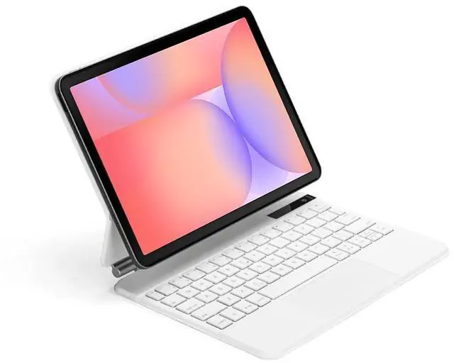 Main image of Magnetic Backlit Keyboard with Trackpad & Power Indicator for 10.9" Samsung Galaxy Tab S10 Lite 2025 (SM-X400/SM-X406B), English Layout Multi-Touch Keyboard (White)