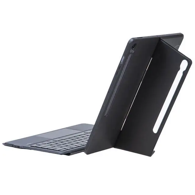 Alt view image 6 of 7 - Backlit Trackpad Keyboard Case for Galaxy Tab S10 FE+ 13.1", Magnetic Detachable Rotatable Stand with S Pen Holder (Black)