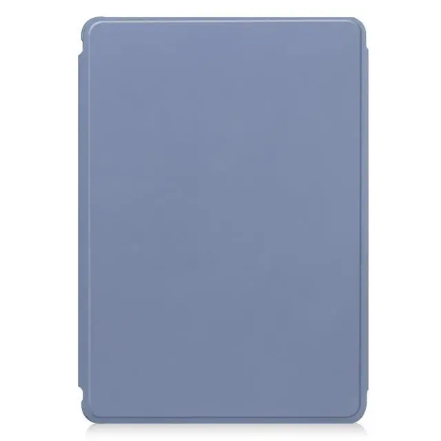 Alt view image 2 of 7 - 360° Rotatable Clear Acrylic Detachable Keyboard Case for Samsung Galaxy Tab A9+ 11" SM-X210/X216/X218, Horizontal & Vertical Stand with Pencil Holder (Lavender Gray)