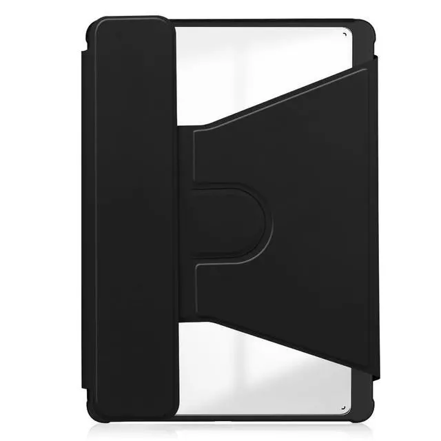 Alt view image 3 of 7 - 360° Rotatable Clear Acrylic Detachable Keyboard Case for Samsung Galaxy Tab A9+ 11" SM-X210/X216/X218, Horizontal & Vertical Stand with Pencil Holder(Black)