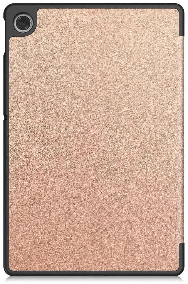 Alt view image 3 of 7 - PU Leather Tablet Case for Lenovo Tab 10.1 2025 (TB311FU/TB311XU), Magnetic Closure, Magnetic Stand, Auto Sleep/Wake, Hard Protective Cover (Rose Gold)