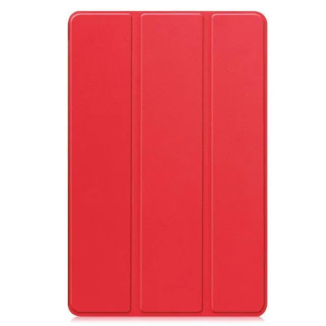 Alt view image 2 of 7 - PU Leather Tablet Case for Lenovo Tab 10.1 2025 (TB311FU/TB311XU), Magnetic Closure, Magnetic Stand, Auto Sleep/Wake, Hard Protective Cover (red)