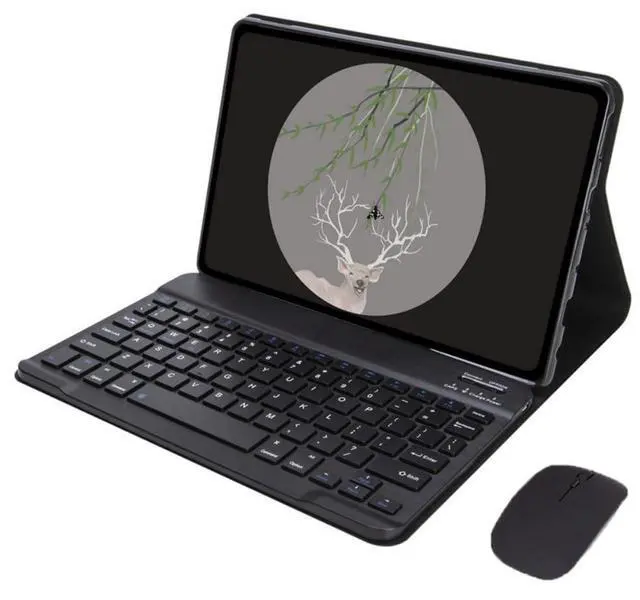 Main image of Keyboard Case for Xiaomi Pad 7 / Pad 7 Pro 11.2 inch, PU Leather Detachable Tablet Cover, Horizontal Stand, English Layout, Rechargeable,Black
