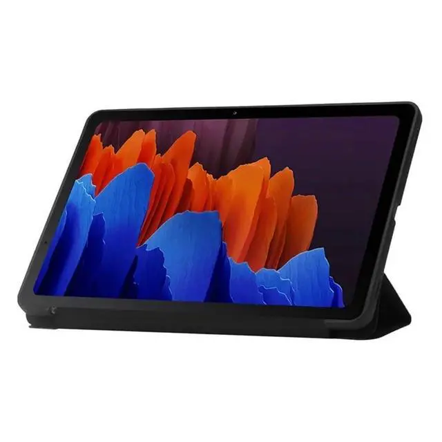 Alt view image 2 of 3 - TPU Soft Case for iPad mini A17 Pro / iPad mini 6 8.3 Inch, Trifold Magnetic Stand Tablet Cover, PU Leather Silicone Slim Lightweight Protective Shell,Dark Blue