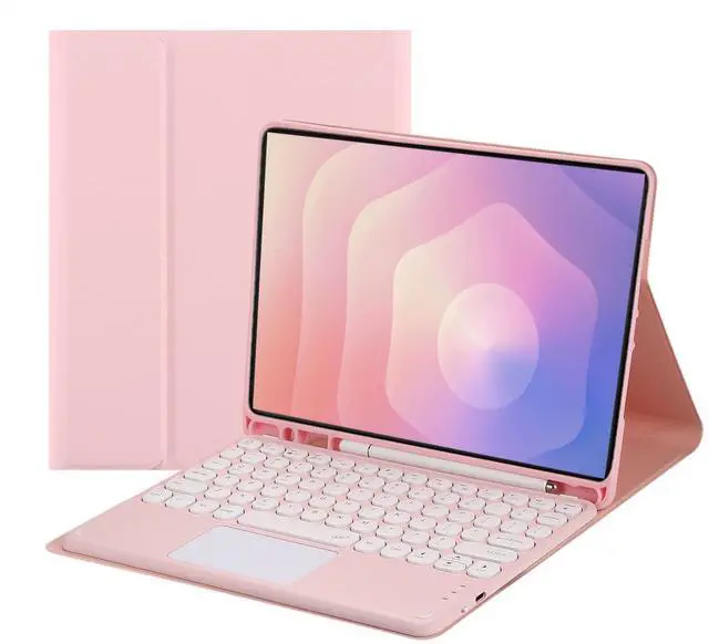 Alt view image 7 of 7 - Magnetic Detachable Touchpad Keyboard Case with Pen Slot for Samsung Galaxy Tab S11 11" 2025 (SM-X730/SM-X736B),Pink