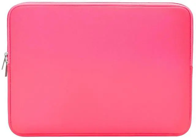 Alt view image 6 of 7 - Soft Protective Laptop Carrying Sleeve for 13.3-inch MacBook Air / Pro M1 M2 M3 M4 M5 (A3449/A3240/A3113/A2681/A2338), 13 Inch, Bright Pink