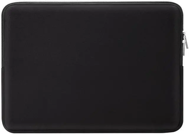 Alt view image 6 of 7 - Soft Padded Zipper Laptop Sleeve for 17" Notebooks, Chromebooks & Ultrabooks, Black