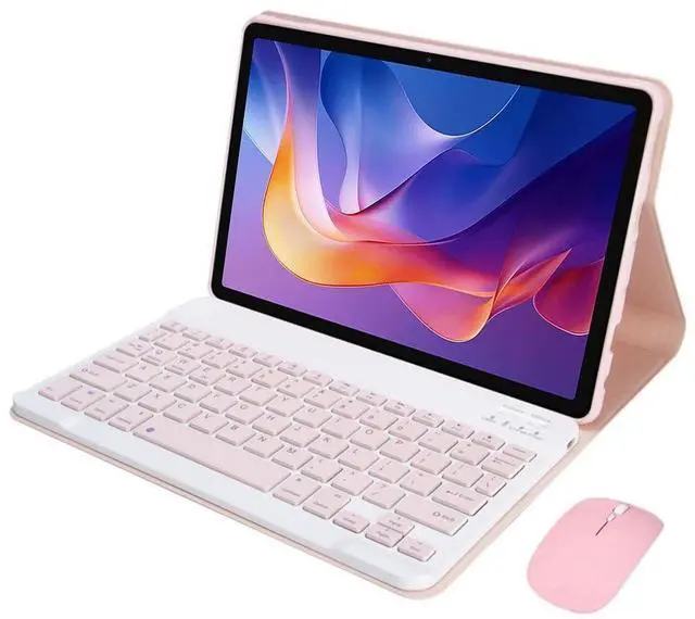 Alt view image 5 of 7 - Detachable Rechargeable Stand Keyboard Case with English Keyboard & Mouse for 11 Inch Xiaomi Redmi Pad 2 2025, Pink