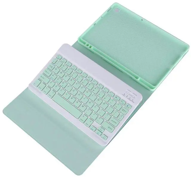 Alt view image 6 of 7 - Detachable Bluetooth Wireless Keyboard Case with Pencil Holder for 10.4-inch Samsung Galaxy Tab A7 (2020/2022) SM-T500/T505/T507/T509, Sky Blue