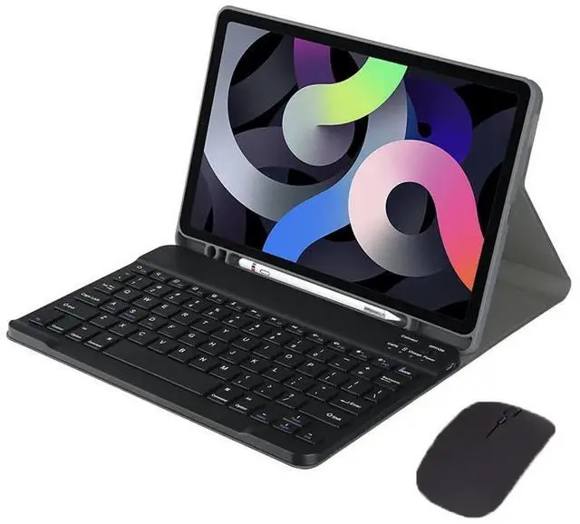 Alt view image 5 of 7 - Detachable Bluetooth Wireless Keyboard Case with Pencil Holder for 10.4-inch Samsung Galaxy Tab A7 (2020/2022) SM-T500/T505/T507/T509, Black