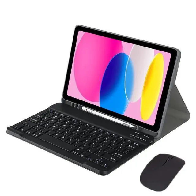 Alt view image 6 of 7 - Detachable Rechargeable Bluetooth Keyboard & Mouse Case with Pencil Slot & Stand, US English Layout for iPad A16 2025 / iPad 11th Generation 11 Inch (Black)