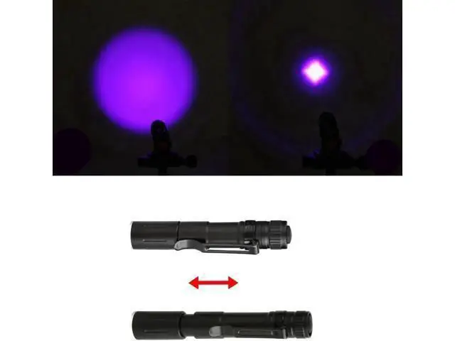 Alt view image 2 of 5 - Penlight NEW UV 1000LM LED Flashlight Torch Pocket Light Waterproof Lantern AAA Battery Powerful Led For money detector