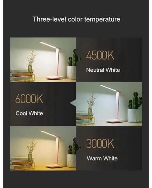 Alt view image 5 of 5 - 9W Sensor Touch LED Table Lamp Touch Controll Brightness Adjustable USB Rechargeable Reading Eye-Protect Led Table Lamp ZZD0017