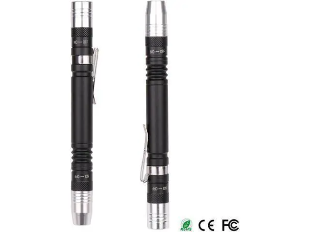 Alt view image 5 of 5 - 2 in 1 Mini UV LED Flashlight Pen Flashlight Multifunctional 395nm Ultra Violet Flashlight Purple White Light Torch