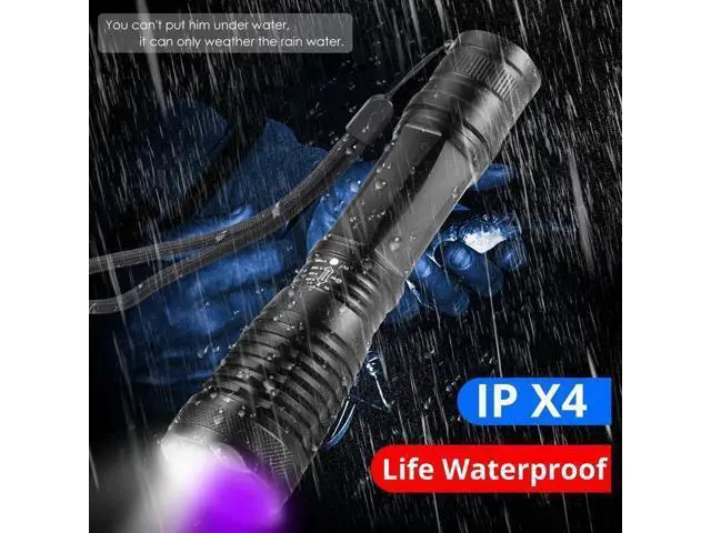 Alt view image 4 of 5 - 2 in 1 UV Flashlight LED Linternas Torch 395nm Ultraviolet Urine Detector Light for camping Carpet Pet Urine Catch Scorpions