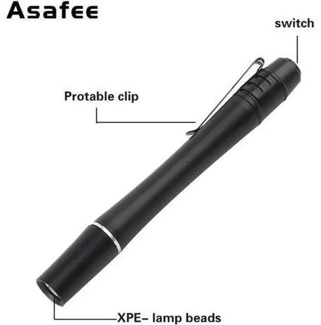 Alt view image 4 of 5 - UltraViolet LED Mini Pen Light Nurse Inspection Pen Lamp LED Flashlight Ultraviolet Medical Pen Lamp