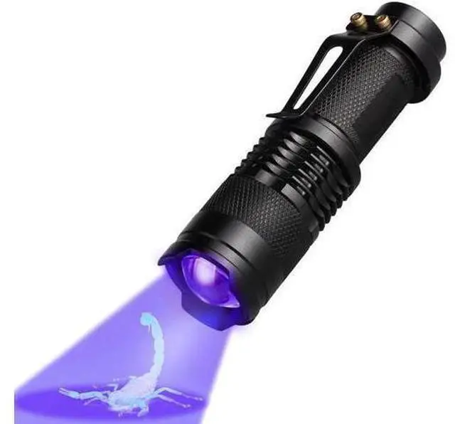Main image of Mini Linterna UV Flashlight Torch Ultraviolet LED Flashlight Lantern for Pets Urine and Stains Detector Find Scorpions