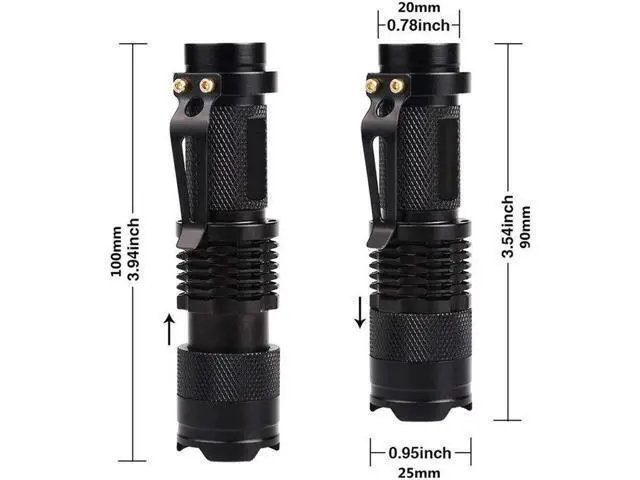 Alt view image 4 of 5 - Mini Linterna UV Flashlight Torch Ultraviolet LED Flashlight Lantern for Pets Urine and Stains Detector Find Scorpions