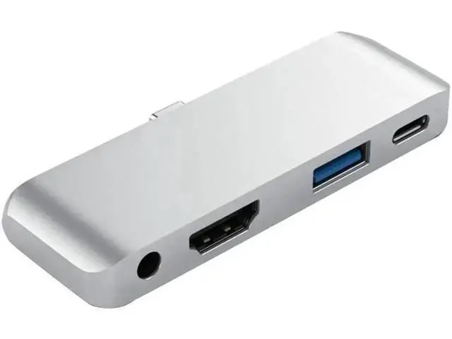 Alt view image 3 of 5 - 4-in-1 Multi-Function For Ipad Pro usb Hub Type C To HDMI+AUX+USB+Pd Hub Adapter USB Hub Notebook Accessories For PC Laptop