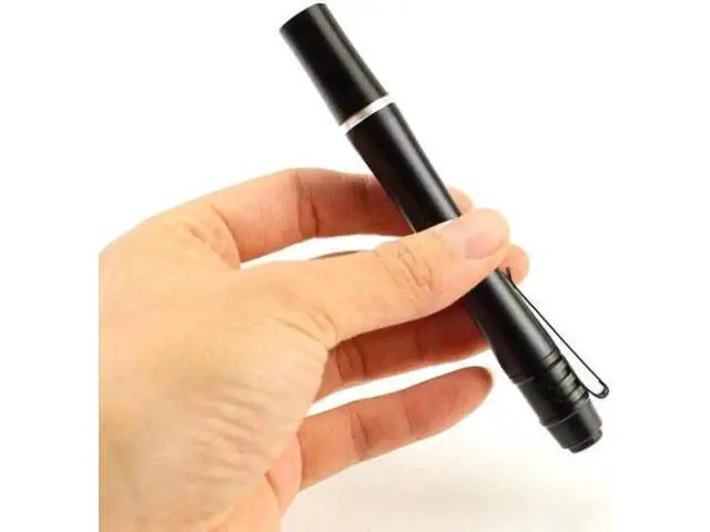 Alt view image 2 of 5 - Portable Mini UV Pen Light UV LED Pen Flashlight Ultra Violet Torch Light 395nM 380nM 365nM Money Inspection Detector