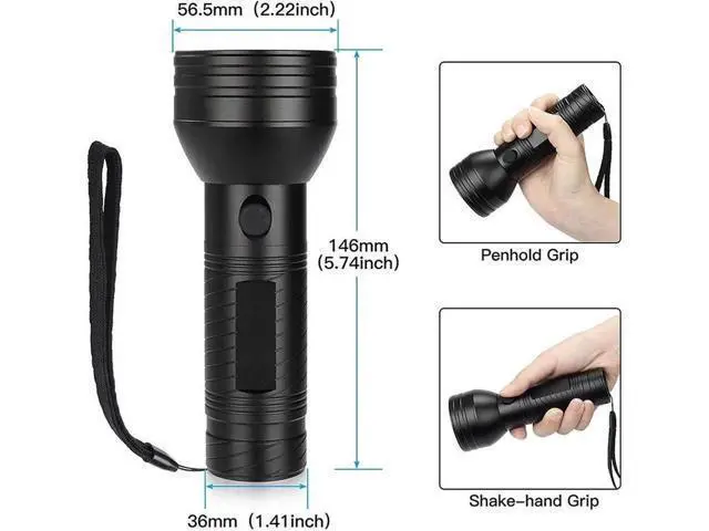Alt view image 3 of 3 - Led Flashlight Blacklight 51 Leds 395nm Ultra Violet Checking Torch Light Lamp Detector for Dog Urine Pet Stains and Bed Bug