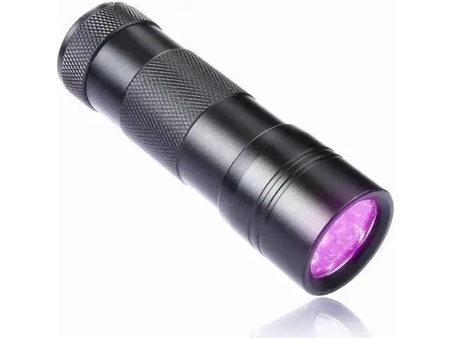 Alt view image 2 of 5 - Fluorescent agent detection UV 395nm led Flashlight torch lamp purple violet light For3AAA battery