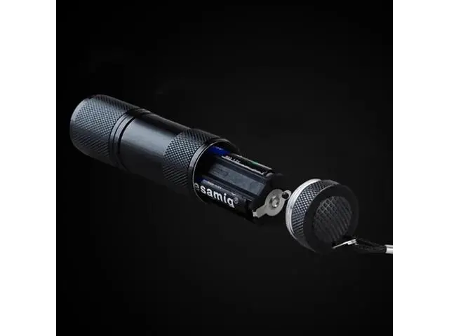 Alt view image 5 of 5 - Fluorescent agent detection UV 395nm led Flashlight torch lamp purple violet light For3AAA battery