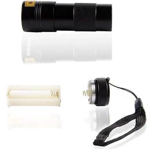 Alt view image 4 of 5 - 12 LED Mini UV Ultra Violet Flashlight Blacklight Light Inspection Lamp Electric Torch