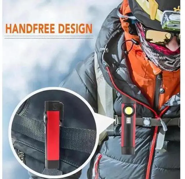 Alt view image 5 of 5 - 3W 4 Modes Flashlight XPE COB 395 UV LED Torch USB Rechargeable IP44 Portable Lighting for Car Overhaul Outdoor Working