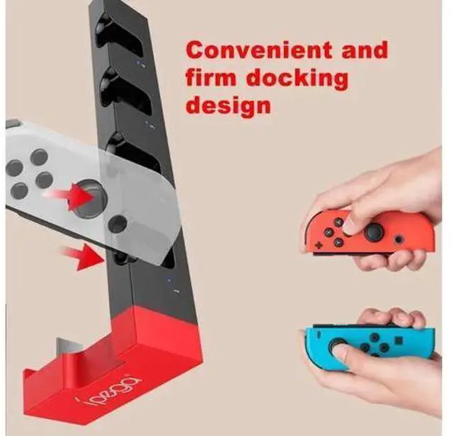Alt view image 5 of 5 - 2020 Pg-9186 game controller loading station for joy con controllers with compact and portable indicators